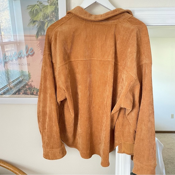 Vici Kamryn Corduroy Pocket Button Down Top Shacket - Picture 9 of 9
